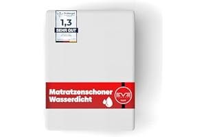 ‎EVE TEXTILE GMBH Eve Textile® Matratzen-Topper Wasserdichter Matratzenschoner 200x200 cm; Matratzenauflage, Inkontinenzauflage Matratzenbezug; Milben- & Nässeschutz; bis 30 cm Matratzenhöhe Boxspringbett Bett