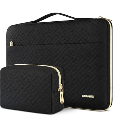DOMISO Waterdichte Laptop Hoes 14 Inch - Beschermcase Voor O.a. HP Stream, Lenovo ThinkPad, MacBook Pro, Donkergrijs