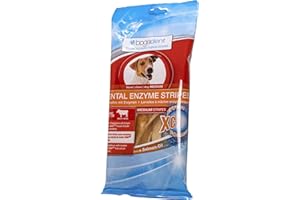 bogar, Bogadent Dental Enzyme Stripes Medium, Zahnpflege für Hunde, Hundezubehör für mittelgroße Hunde, Prävention von Zahnstein, Dental Sticks Hund, Mit Fleisch, Früchten und Mineralien, 100 g