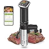 KitchenBoss Roner Cucina a Bassa Temperatura: Wi-Fi Sous Vide Roner Professionale Cottura Sottovuoto 1100W IPX7 LCD Display