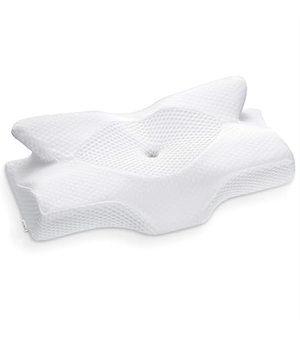 Elviros cervicaal orthopedisch kussen van traagschuim, uitneembaar ergonomisch nekkussen voor hals schouderpijn, neksteunkussen voor zijslaper (Donkergrijs 53.8 x 33 x 11/9cm Elviros cervicaal orthopedisch kussen van traagschuim, uitneembaar ergonomisch nekkussen voor hals schouderpijn, neksteunkussen voor zijslaper (Donkergrijs 53.8 x 33 x 11/9cm