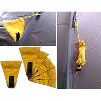 Wechsel Tents Morpher Stopper - Set Da 4 Tiranti In Dyneema E Tenditori Gialli Per Telo, Tenda E Ali