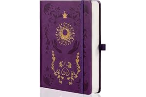 MGGAO Cuaderno rayado para mujeres y hombres, diarios para escribir, cuaderno de rayas universitarias estéticas A5 para el trabajo, viajes, escuela, 318 páginas numeradas, 5.8 x 8.4 pulgadas