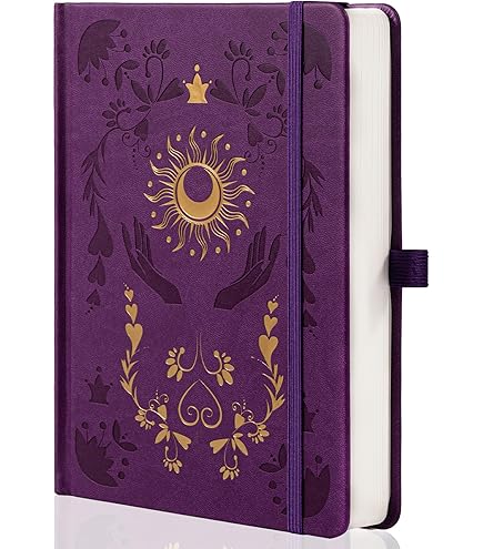 A5 gelinieerd dagboek, notitieboek, 192 pagina's lederen