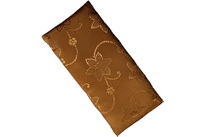 Blue Dove Yoga Eye pillow in a Brocade silk cover with a Cotton inner case and filled with Flax seeds and Lavender Silk Eye Bag