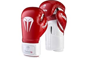 Twisto Boxing Gloves – Professional Training & Sparring Gloves for Men & Women – Muay Thai, MMA, Kickboxing, Heavy Bag, Gym Workout – Premium PU Leather with Wrist Support – 10oz 12oz 14oz 16oz