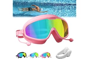 FKGOODAM Goggles Swimming Adult, No Leak Professional Scuba Diving Equipment with Nose Clamp, Adjustable swimming equipment for Men Women Youth