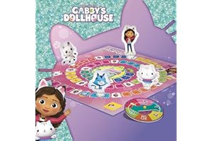 LISCIANIGIOCHI Lisciani - LA CASA DE MUÑECAS DE Gabby Super Juego - Juego de Mesa Educativo para Niños a Partir de 3 años - Juego de la Oca Inspirado en la Serie - Desarrollo de la Coordinación, Memoria