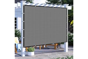 BXAEYIPOR Voile d'ombrage avec œillets - Filet d'ombrage de jardin - 2 x 3 m - Protection solaire - Filet d'ombrage pour serre, terrasse, plantes, poulailler - Coupe-vent - Perméable à l'eau