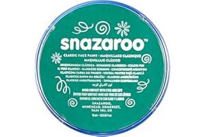 Snazaroo 1118617 makijaż dla dzieci, przyjazny dla skóry, hipoalergiczny makijaż twarzy na bazie wody, rozpuszczalny w wodzie, nie zawiera parabenów, 18ml - Teal