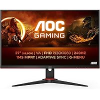 AOC Gaming 27G2ZNE - Monitor full HD da 27 pollici, 240 Hz, MPRT da 0,5 ms, FreeSync Prem. (1920x1080, HDMI 1.4, DisplayPort 