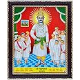 zig zag Raghavendra Swamy - Cornice portafoto per parete, tavolo, Pooja, misura piccola (15,2 x 20,3 cm, vetro acrilico