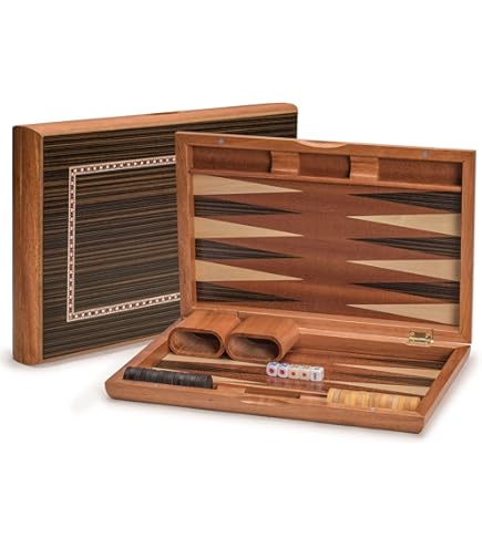 Wooden Inlaid Backgammon Game Set, "Pasadena" - 15" – Yellow Mountain Imports