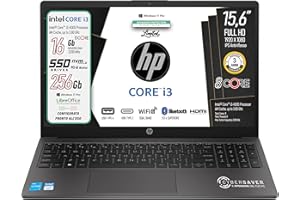 HP 250 G10 Notebook portatile, Intel Core i3-N305 fino a 3.8GHz, 8Core, Ram 16 Gb, SSD 256Gb, Display 15.6" FHD IPS Antiriflesso, Win 11Pro, Cybersaver ADV. e 3 anni di garanzia, pronto All'uso