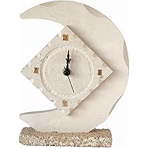 Orologio Decorativo AMORINI In Pietra Leccese - Bomboniera Artigianale Salentina 19x16 Cm - Foto 3