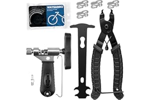 ‎WATSABRO WATSABRO Kettennieter Fahrrad,Fahrradketten Nieten und Kettenschloss Zange,4 Paar Fahrradketten Nieten,Fahrradketten Reparatur Set für 6-12 Fach Fahrradkette Werkzeug Set