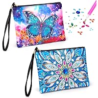 DIY 5D Diamant-Malerei Umhängetasche Für Frauen & Mädchen – Blumen-Design, Inkl. Kette & Zubehör