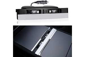 Leikaendi USB Hub-laddare för Tesla med 2 Type-C drågbara kablar för Model Y Juniper 2025-2026 & Model 3 Highland 2024-2026
