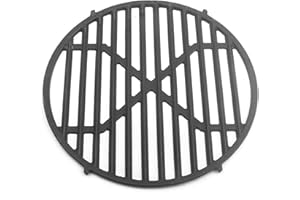 Hero24 Grille en fonte d'environ 30 cm - Extension pour grilles de barbecue avec trou - Idéal pour le barbecue à steak