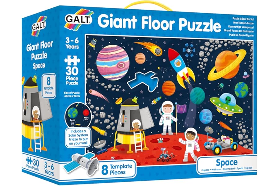 Galt Toys, Giant Floor Puzzle - Space, Floor Puzzles for Kids, Ages 3 Years Plus