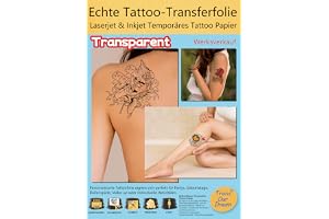 TransOurDream Inkjet/Laser Transparent Tatueringspapper A4X5-set