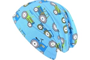 Wollhuhn ÖKO 20160315 - Berretto a maniche lunghe da ragazzo con dinosauri e stelle, interno in tinta unita, colore: grigio