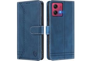 GoodcAcy Kompatibel mit Motorola Moto G84 Hülle Handyhülle Leder Klappbar Schutzhülle Tasche Wallet Brieftasche Cover Flip Case für Motorola Moto G84 Klapphülle Blau