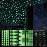 ECHOCUBE 521 estrellas que brillan en la oscuridad, luminosos Pegatinas de Estrellas para techo y pared, Estrellas fluorescen