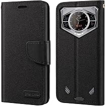 Custodia Flip in Tessuto Oxford e Pelle PU Compatibile con Doogee S