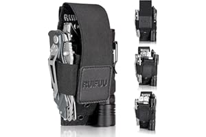 QCZJ Werkzeugaufbewahrung Tasche,Multitoolscheide/Werkzeuge Holster/Messergürtelscheide/Multifunktions Universal Multi Taschen Werkzeug Aufbewahrungstasche für Bleistift Messer Taschenlampe