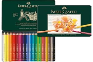 FABER-CASTELL - Polychromos-färgpennset, 36 färger, metallfodral