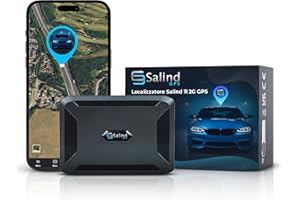 SALIND GPS Salind 11, Localizzatore GPS per Auto, Moto, Camion e Altri Veicoli con Allarmi Multipli, Tracker con App, Magnete Potente, Batteria fino a 90 Giorni, Tracciamento in Tempo Reale