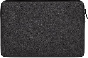 TOVARIN Funda Portatil 13 Pulgadas Anti Rasguños,Funda Ordenador Antigolpes,Funda Portatil Impermeable con Protección de 4 Capas,MacBook, Portátil HP, DELL, Lenovo, ASUS,iPad,Tablet (Negro)