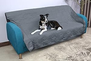 Pawsee Coperta impermeabile per cani, copridivano lavabile per animali domestici, tappetino di protezione per mobili antiscivolo 125 x 75 cm