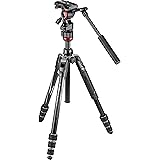 Manfrotto Befree Live Twist, Aluminium Reisestativ mit Drehverschluss, Kamerastativ für CSC, Spiegelreflex- und Kompakt Syste