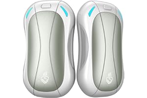 2-Pièces Chauffe Main Rechargeable,FANDLISS 2023 Nouveau 5200mAH Conception Divisée Détachable Chaufferette Main Reutilisable Portable Chauffe Main Electrique pour Camping,Golf,Plein Air l'hiver
