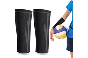 TOBWOLF 1 paire de manchons de compression pour avant-bras de volleyball, manches de compression pour avant-bras
