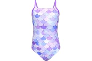 Aquarti Costume Piscina Bambina – Costume Intero Bambina con Bretelle Sottili Regolabili