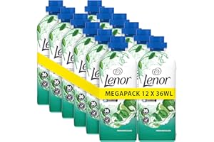 Lenor Płyn do płukania tkanin Megapack 12 × 36 cykli prania, Freshness Guard Ariel, uczucie "jak świeżo pod prysznicem", z aktywną ochroną przed zapachami