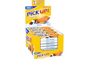 Bahlsen Pick Up! Choco & Milk Tavoletta di Cioccolato al Latte Espositore da Banco, 24 Pack di 28 g