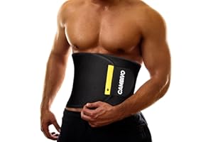 CAMBIVO Ceinture de Sudation Femme et Homme, Ceinture Abdominale Néoprène, Ceinture Sudation Homme et Femme Gaine Ventre Plat Homme et Femme, Waist Trainer Réglable, Effet Sauna, Transpiration