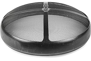 Finnwerk Lauri 70 Funkenschutzhaube, Funkenfang für Feuerschalen Durchmesser 70cm, Funkenschutz Feuergitter, schützt vor Funkenflug