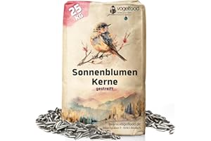 VOGELFOOD WIR SIND GUT ZU VÖGELN Vogelfood gestreifte Sonnenblumenkerne Marke Vogelfood 25 kg