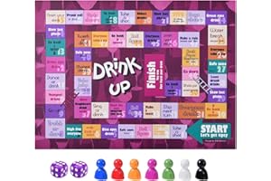 SGQTZDZQ Drinking Board Games for Adults, Adult Drinking Party Board Games Set, Monopoly Board Game Travel Games for Adults