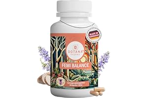 ‎DOTANA Femi Balance - Hormonelle Balance Frauen | Yamwurzel & Mönchspfeffer Kapseln | Vegan 90 Kapseln gegen PMS Wechseljahre - Made in Germany