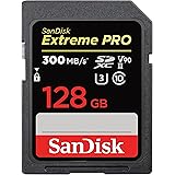 SanDisk Extreme PRO 128GB SDXC Memory Card up to 300MB/s, UHS-II, Class 10, V90, U3