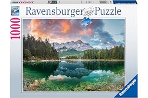 Ravensburger Eibsee Lake Zugspitze Germany 1000 Piece Jigsaw Puzzles for Adults & Kids Age 14 Years Up - Landscape Puzzle, Amazon Exclusive