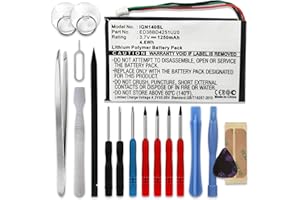 subtel® GPS Ersatz Akku ED38BD4251U20 361-00019-14 - Ersatzakku für Garmin nüvi 1400 1490T 1450T 1490Tpro 1490T Navigationsgerät 1250mAh + Werkzeug-Set Navi Batterie