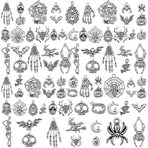 SUNNYCLUE Halloween-Anhänger Aus Kunstharz – 24 Stück, Bunt, Für Schmuck & Deko