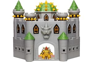 SUPER MARIO Playset Château de Bowser avec Figurine de Bowser, Effets sonores, Musique de Mario et Nombreuses pièces interactives 400204